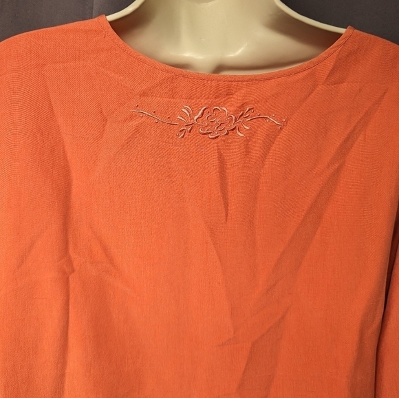 Debra DeRoo Silk Tunic Top Sz L - Picture 8 of 13